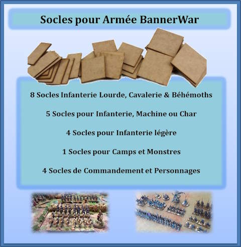 Socle de figurines pour BannerWar